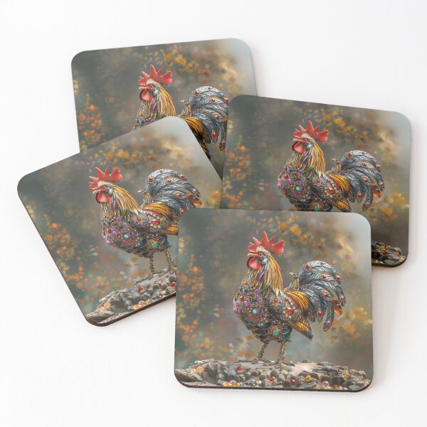 Item preview, "Big Rooster: Dynamic Avian Illustration" designed and sold by MacroArtHub.