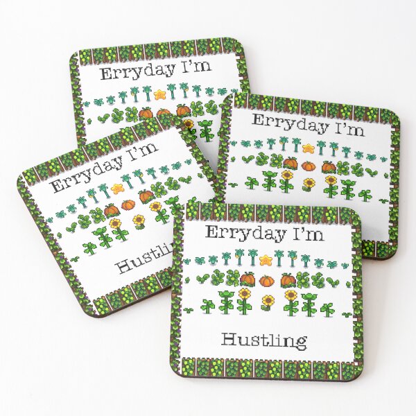 Item preview, Stardew Valley Everyday I’m Hustling Plants Pixel Art designed and sold by JamieWetzel.