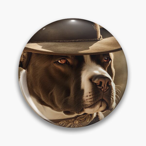 Item preview, Country Western Cowboy Pitbull Bully Breed Dog designed and sold by Stephanie Laird.