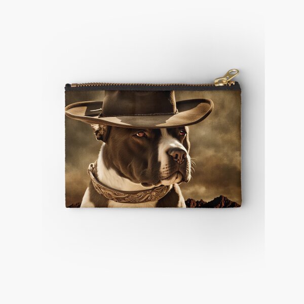 Item preview, Country Western Cowboy Pitbull Bully Breed Dog designed and sold by Stephanie Laird.