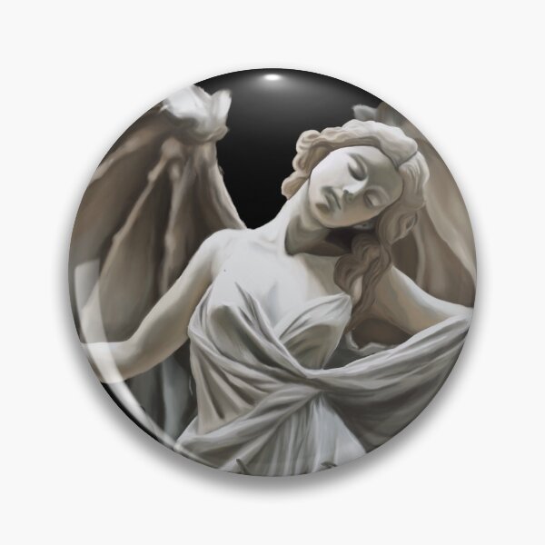Item preview, Marble angel statue metal font stone hearts club designed and sold by Becs ArtisticVoid.