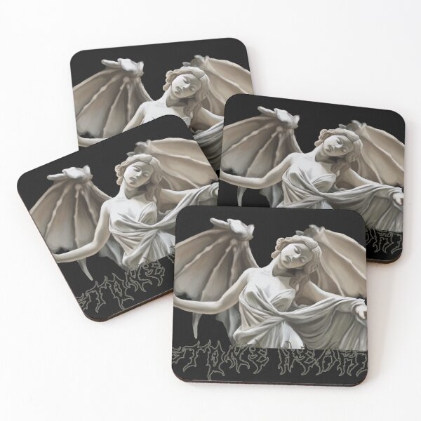 Item preview, Marble angel statue metal font stone hearts club designed and sold by Becs ArtisticVoid.