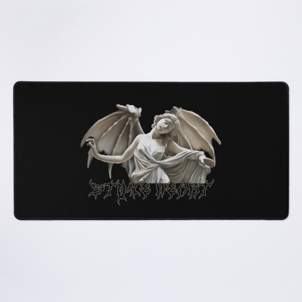 Item preview, Marble angel statue metal font stone hearts club designed and sold by Becs ArtisticVoid.