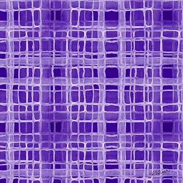 Artwork thumbnail, Irregular Purple Overlap Grid by Ruth Palmer
