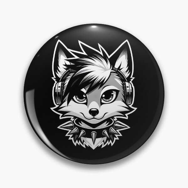 Item preview, Rhythmic Rebel Fox - Punk Emo Vibes designed and sold by Virtual VanGogh.