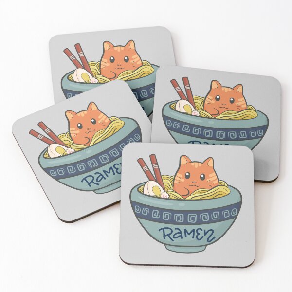 Item preview, Ramen funny cat  designed and sold by mando24895.