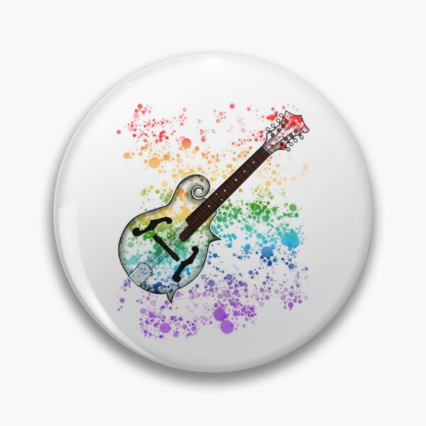 Item preview, Mandolin Mandolinist Rainbow Colours Folk Musician designed and sold by doodlerob.
