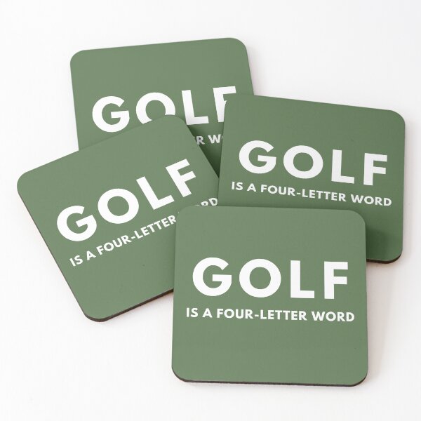 Item preview, Golf is a Four Letter Word designed and sold by PoppyDesignCo.