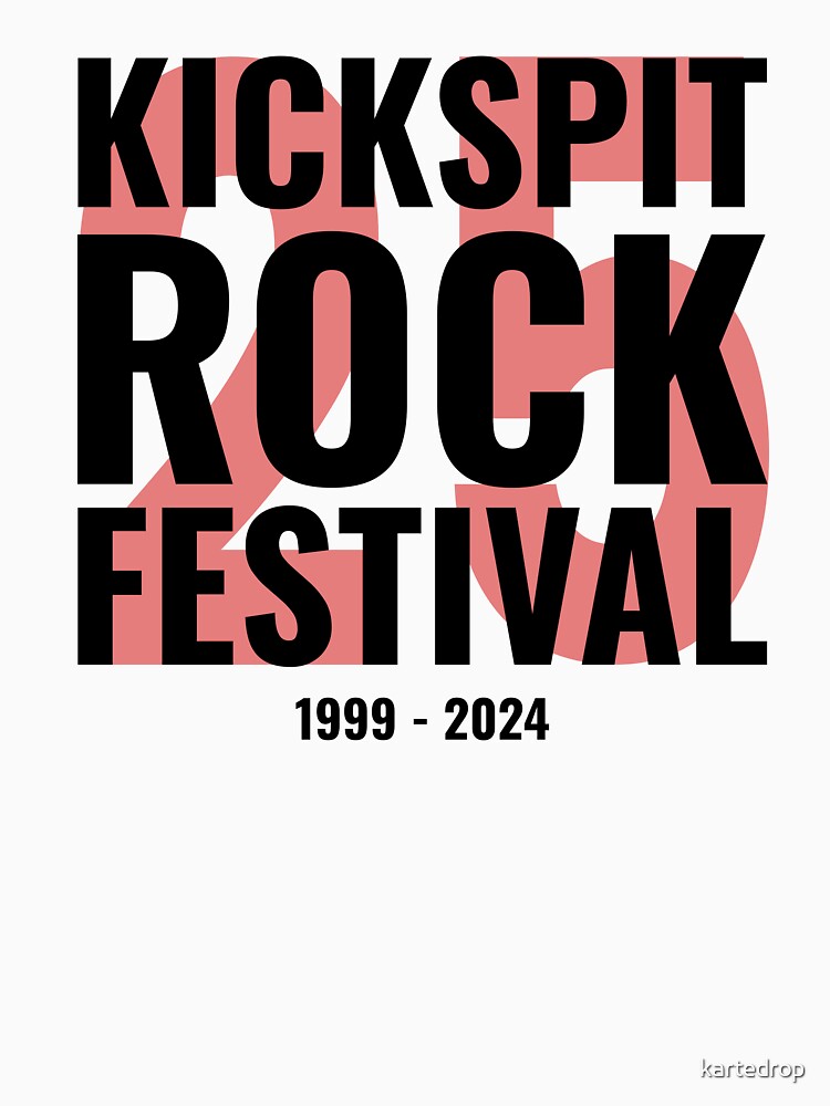 Thumbnail 3 of 3, Baseball ¾ Sleeve T-Shirt, Kickspit Rock Festival 25th Anniversary designed and sold by kartedrop.