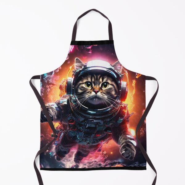 Item preview, "Cat-Astronaut: Journey between Planets in Abstract Oil Painting" designed and sold by BAIN012.