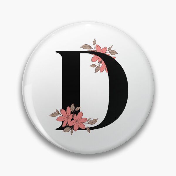 Item preview, Floral initial letter D designed and sold by Tenzeelaat.