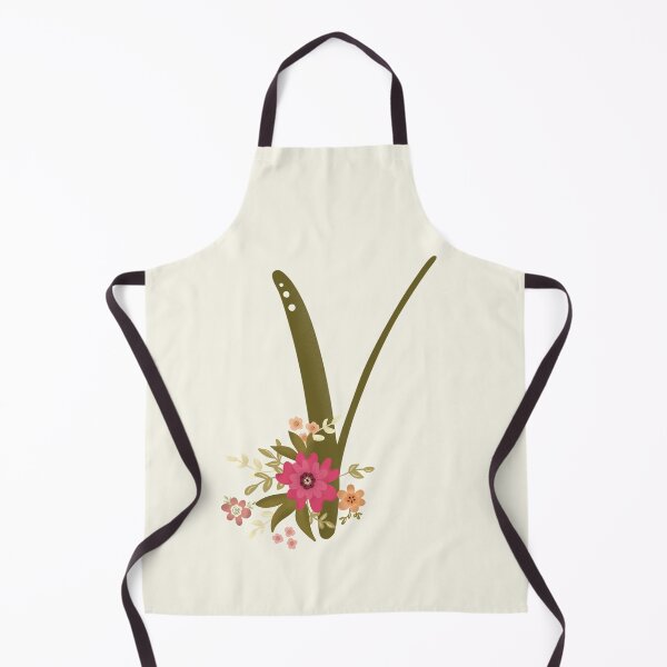 Item preview, Vintage Bouquet Floral Initial - V designed and sold by Willow & Grace Designs.