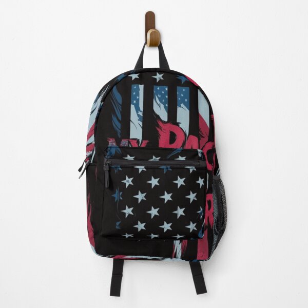 Item preview, Patriotic Wolf T-Shirt - My Pack, My Pride American Flag Design designed and sold by HOMEDESIGNPRINT.