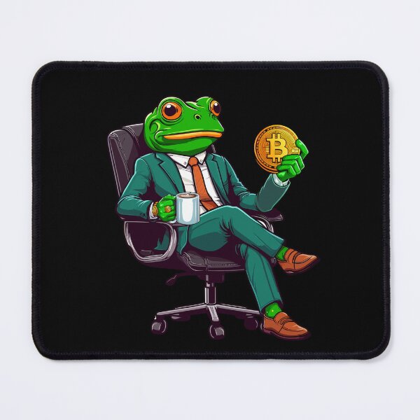 Item preview, Business Frosch thinks about his next investment designed and sold by CryptoFunMerch.