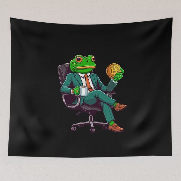 Item preview, Business Frosch thinks about his next investment designed and sold by CryptoFunMerch.
