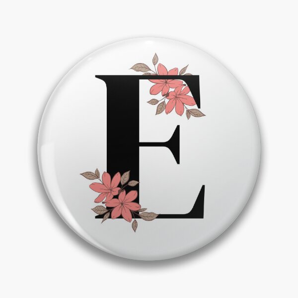 Item preview, Floral initial E designed and sold by Tenzeelaat.