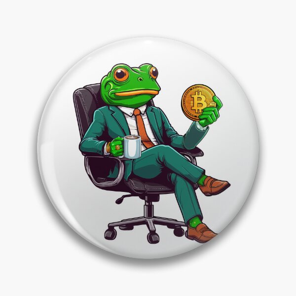 Item preview, Business Frosch thinks about his next investment designed and sold by CryptoFunMerch.
