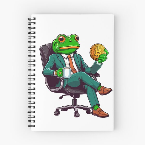 Item preview, Business Frosch thinks about his next investment designed and sold by CryptoFunMerch.