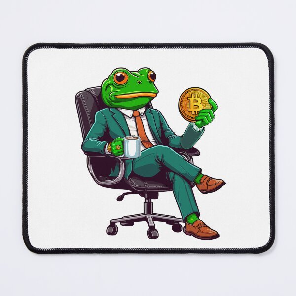 Item preview, Business Frosch thinks about his next investment designed and sold by CryptoFunMerch.