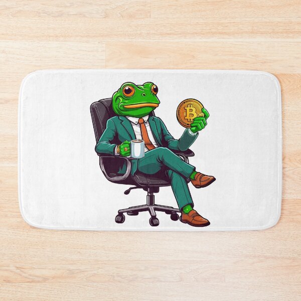 Item preview, Business Frosch thinks about his next investment designed and sold by CryptoFunMerch.