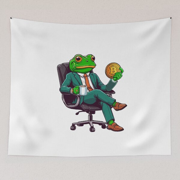 Item preview, Business Frosch thinks about his next investment designed and sold by CryptoFunMerch.