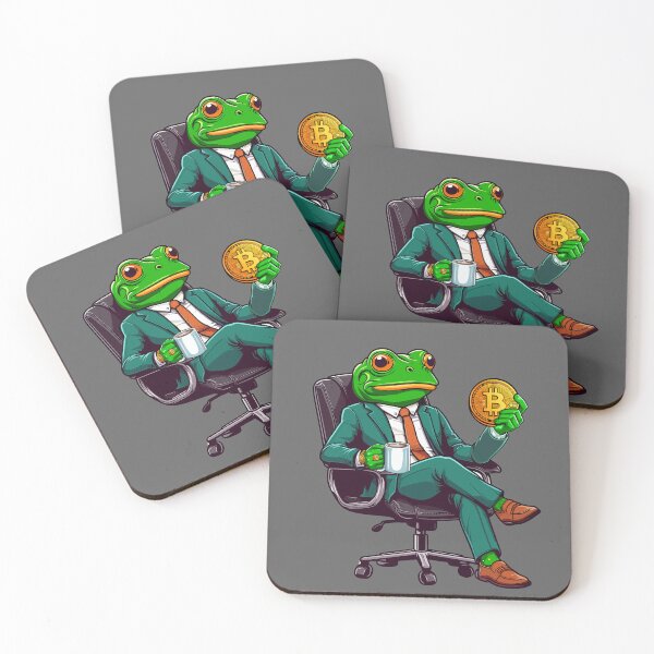 Item preview, Business Frosch thinks about his next investment designed and sold by CryptoFunMerch.