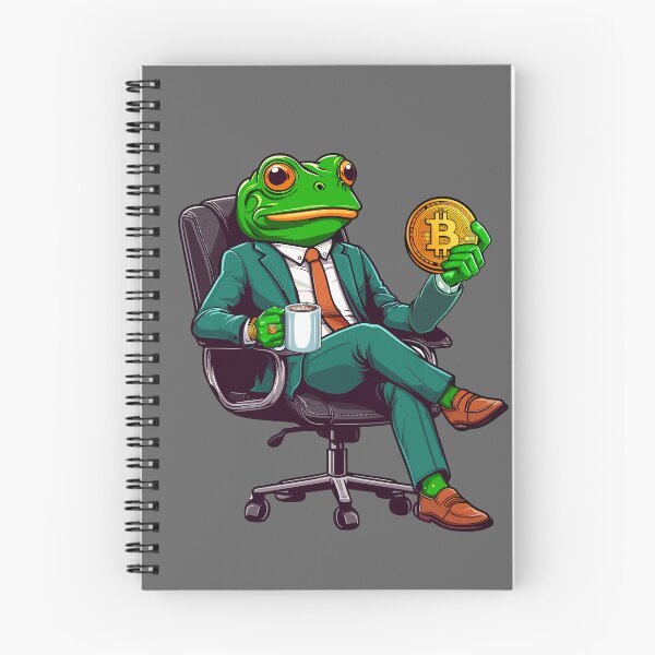 Item preview, Business Frosch thinks about his next investment designed and sold by CryptoFunMerch.