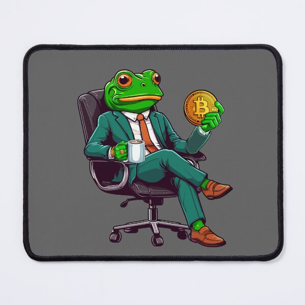 Item preview, Business Frosch thinks about his next investment designed and sold by CryptoFunMerch.