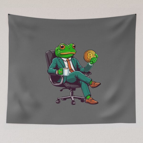 Item preview, Business Frosch thinks about his next investment designed and sold by CryptoFunMerch.