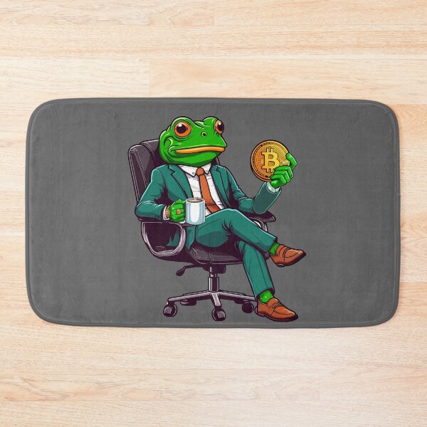 Item preview, Business Frosch thinks about his next investment designed and sold by CryptoFunMerch.