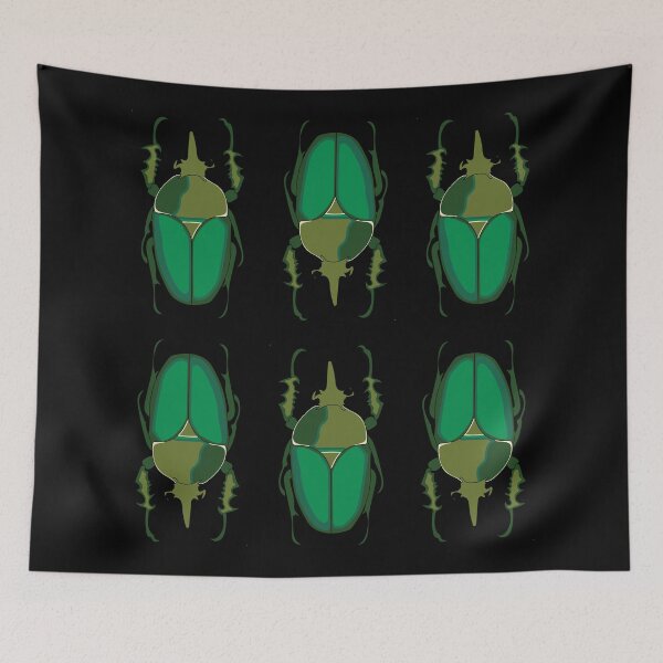 Item preview, Green insect pattern designed and sold by aquanour.