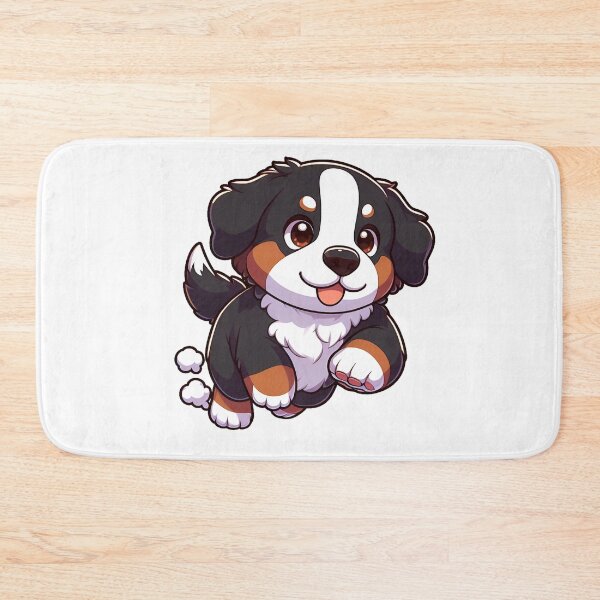 Item preview, Chibi Bernese Mountain Dog Running designed and sold by City0fDreams.