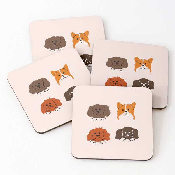 Item preview, Illustration of Cute Dog Breeds - Cartoon Style | Pink Pastel designed and sold by RM-Journey.