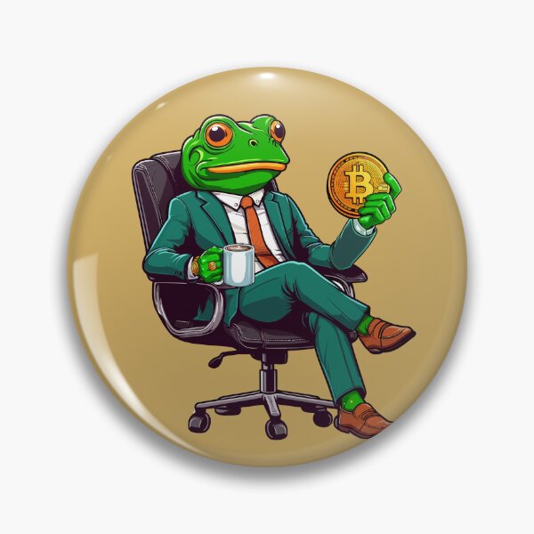 Item preview, Business Frosch thinks about his next investment designed and sold by CryptoFunMerch.