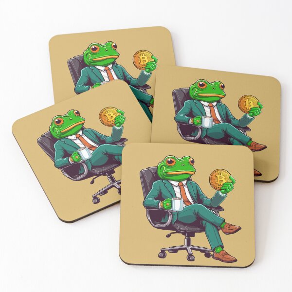 Item preview, Business Frosch thinks about his next investment designed and sold by CryptoFunMerch.