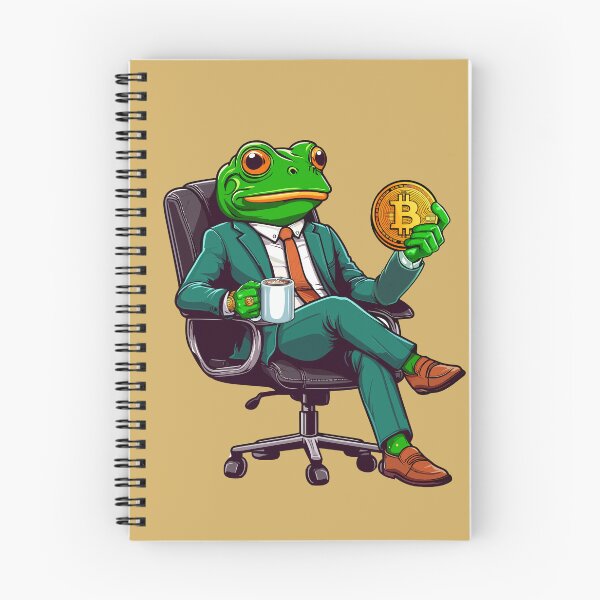 Item preview, Business Frosch thinks about his next investment designed and sold by CryptoFunMerch.