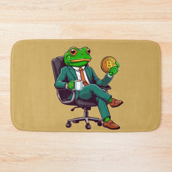 Item preview, Business Frosch thinks about his next investment designed and sold by CryptoFunMerch.