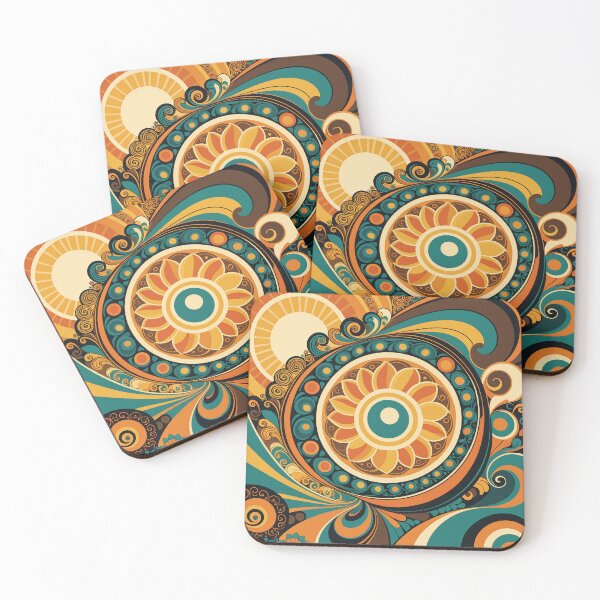 Item preview, Groovy Retro Vintage 70s Vibe flower Power designed and sold by Prints and Lifestyle.