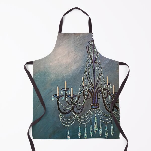Item preview, Black chandelier original painting  designed and sold by norascorner.
