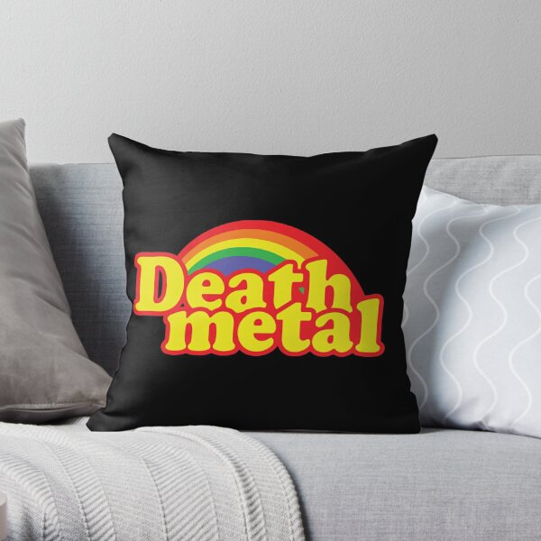 Death Metal Parody Throw Pillow