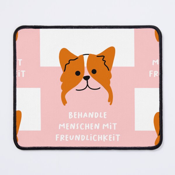 Item preview, BEHANDELN SIE MENSCHEN MIT FREUNDLICHKEIT | Illustration of Cute Dog Breed designed and sold by RM-Journey.