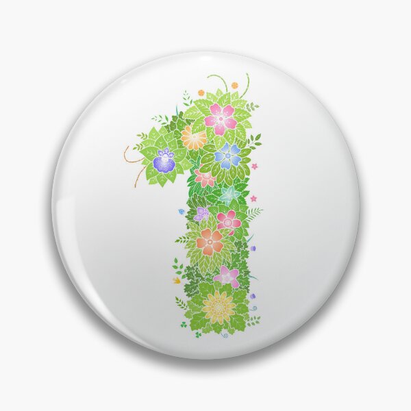 Artikelvorschau, Blumenbuchstabe „1“ WeArePrettierThanFlowers entworfen und verkauft von birthflower.
