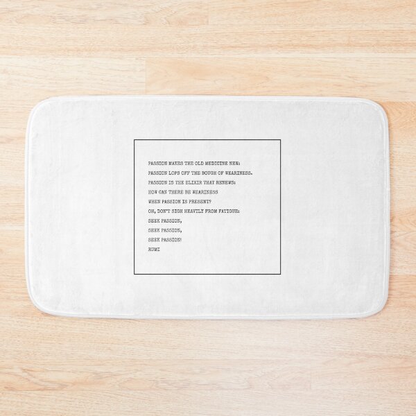 Item preview, Rumi Poem - passion designed and sold by Inspirationmotivation.