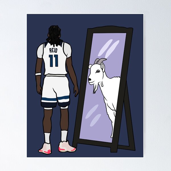 Artikel-Vorschau von Naz Reid Spiegel GOAT, designt und verkauft von RatTrapTees.