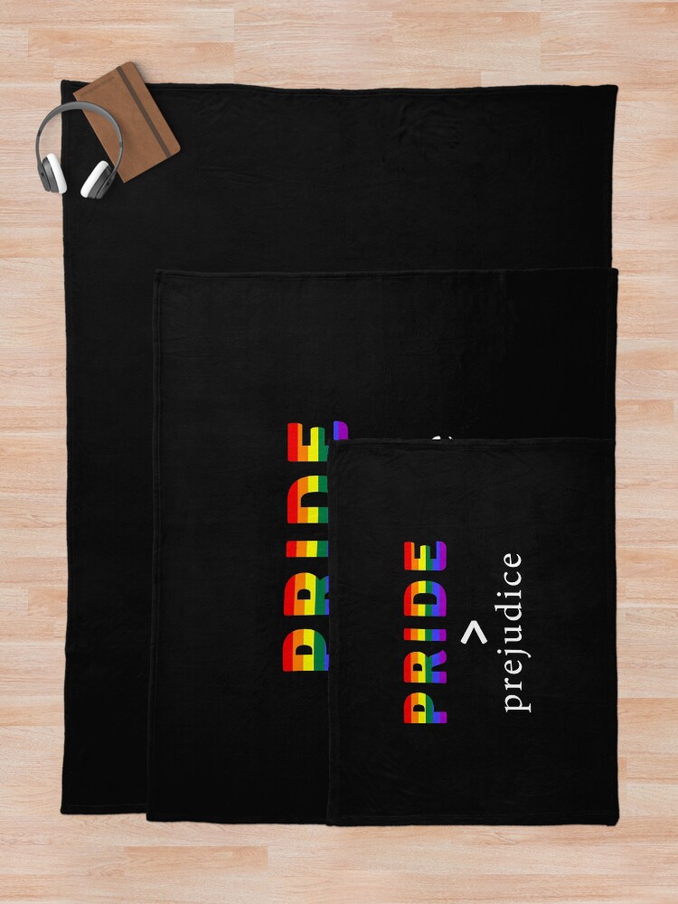Thumbnail 5 of 6, Throw Blanket, Pride & Prejudice Pride flag designed and sold by AmateurAusten.