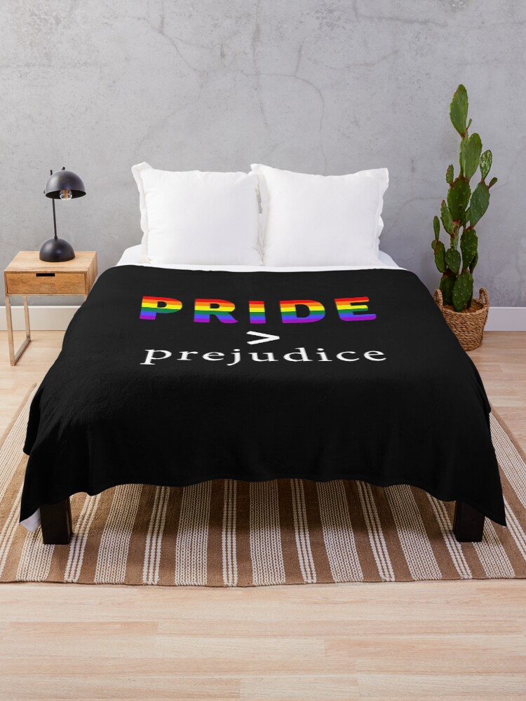 Thumbnail 1 of 6, Throw Blanket, Pride & Prejudice Pride flag designed and sold by AmateurAusten.