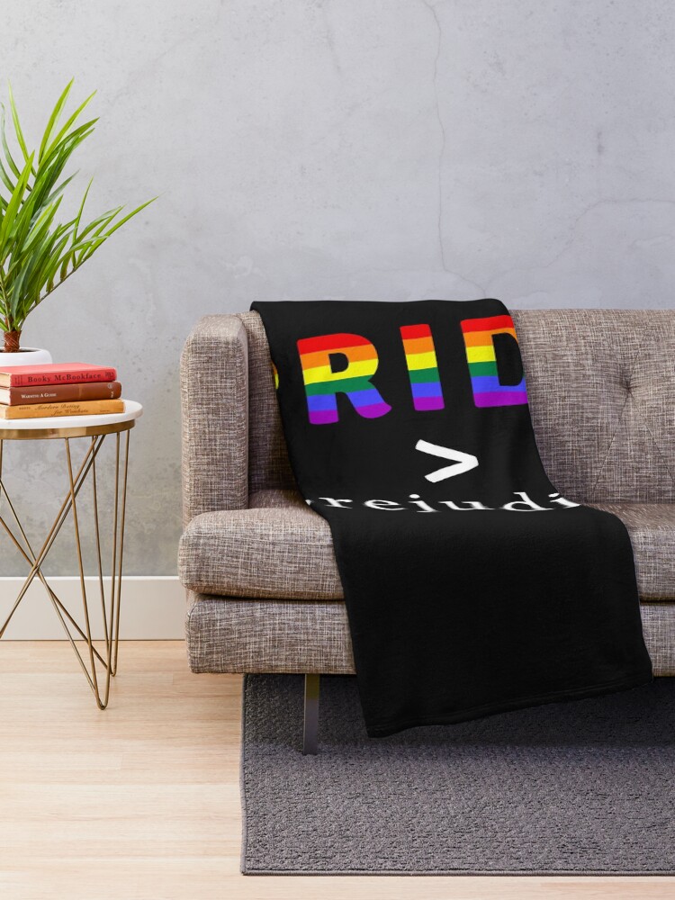 Thumbnail 2 of 6, Throw Blanket, Pride & Prejudice Pride flag designed and sold by AmateurAusten.