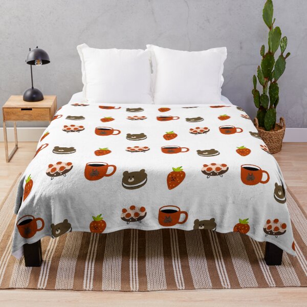 Item preview, Bear, Donut, Coffee, Strawberry | Set of Four Funny Illustration | Summer Activities | Picnic designed and sold by RM-Journey.