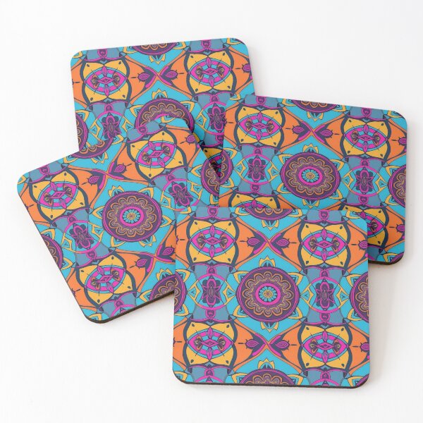Item preview, Rainbow Colored Mandala, floral pattern designed and sold by Gaspirtz.