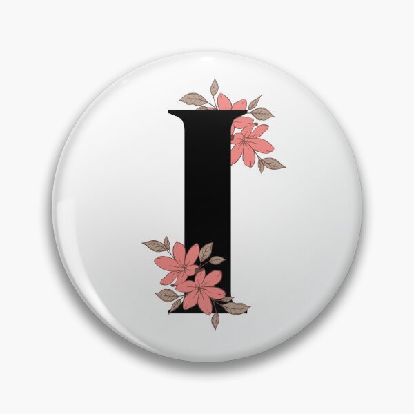 Item preview, Floral initial letter I designed and sold by Tenzeelaat.
